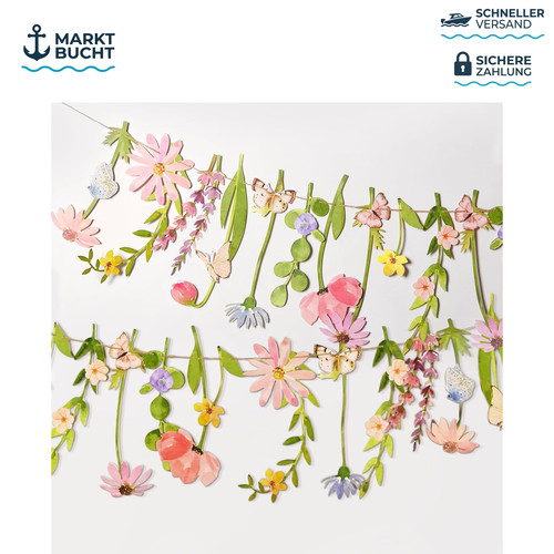 Blumen girlande deko - blumen,