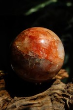 Feuerquarz Kugel ⌀ 8,4 cm Quarz Sphere Kristall Mineral Regenbogen 