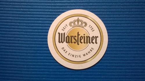 Warsteiner bierdeckel als - warsteiner,