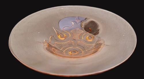 Schale rosalinglas jugendstil - rosalinglas,