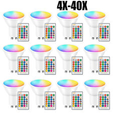 4X-40X 5W LED GU10 Birne RGB Farbwechsel Lampe Licht Strahler Mit Fernbedienung