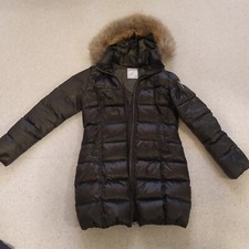 BOMBOOGIE Daunen Parka Mantel Jacke echt Fell Kapuze 2 (M)
