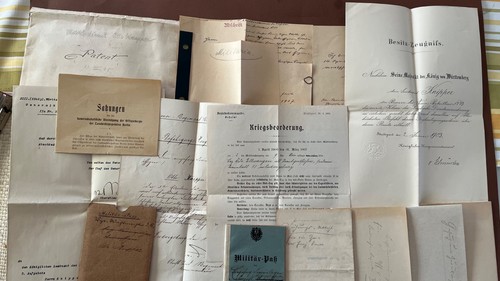 Alte urkunde gruppe - alte,