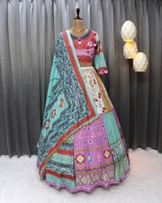 Hochzeits-Lengha Designer Indische Bollywood Frauen Party Kleidung Lehenga Choli