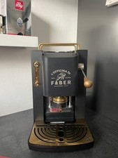 Faber Pro Deluxe Matt Black ESE Pad Espressomaschine aus Messing, 1,3 L schwarz