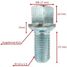 20 x Radschraube für VW Polo