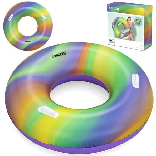Schwimmreifen 119cm regenbogen - 119cm,