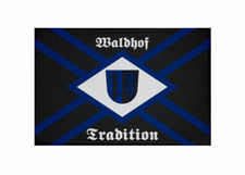 Aufnäher Waldhof Tradition  Fahne Flagge Patch 9 x 6 cm