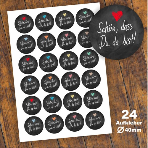 Aufkleber schön dass - 24, "schön,
