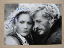 Müsfik Kenter & Grazyna Szapolowska Lebewohl Autogramme signed 13x18 cm Bild s/w