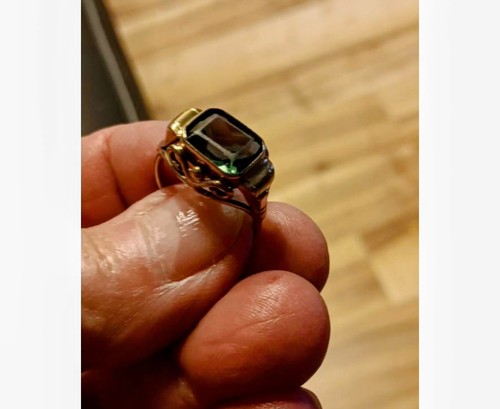 Vintage goldring 333 aus - vintage, 333.er.aus