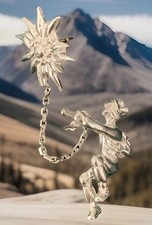 Anstecker Bergsteiger Figur