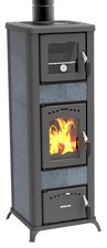 Lincar Kaminofen Alice 490 AZ 6 kW mit Backofen Speckstein Holzofen, Kamin, Ofen