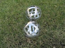 Edelstahl Dekokugel 20cm Geflecht Gartenkugel wetterfest Gartendeko modern