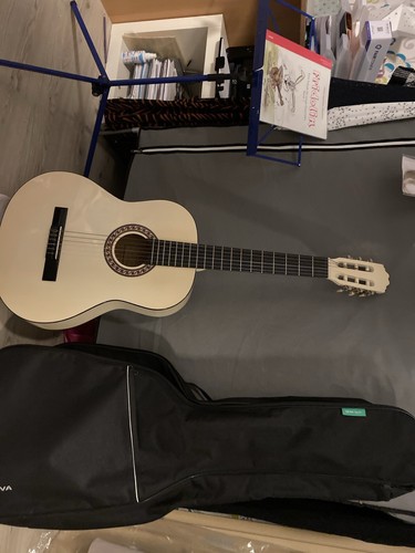Gitarre mit notenständer - gitarre,