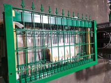 Gartentor 3,00 m x0,80 m Gartentür Schmucktor mit dekorativer Spitze