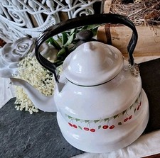 Kessel Kanne Emaille Antik