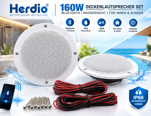 Herdio 160w deckenlautsprecher - herdio,