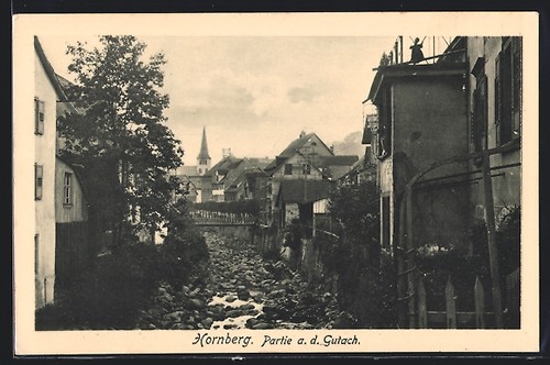 Ansichtskarte hornberg - ansichtskarte, /