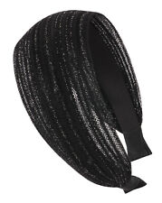 axy® HR16A Breiter Haarreif Hair Band mit Glitzerfäden - Stirnband Haarschmuck 