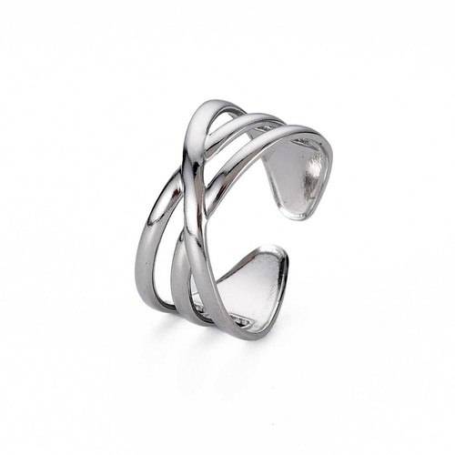 Design ring aus edelstahl - aus,