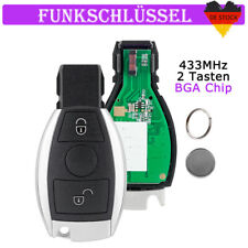 2 Tasten Auto Funk Schlüssel Chrom für Mercedes Benz W169 W245 W203 W204 W210