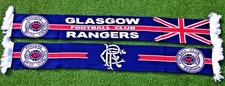 Rangers Schal + UNION JACK + Sammler Nostalgie Fan Legende Scotland 90er Glasgow