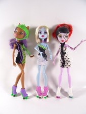 3 Monster High Dolls Skultimate Roller Maze Clawdeen Abbey Operetta rar (18412)