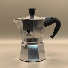 Bialetti Moka Express 2 Tassen Herdplatte Espressomaschine Mokkakanne Italien sehr guter Zustand