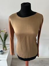 Hallhuber Damen Shirt  Gr.38 Bluse Seide Top Zustand Beige