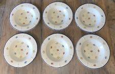 6 Suppenteller ZELLER Keramik Petite Rose D. 22,5 cm (B4)