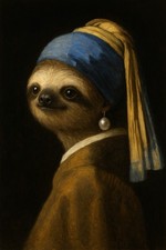 Vermeer Stil Sloth Faultier