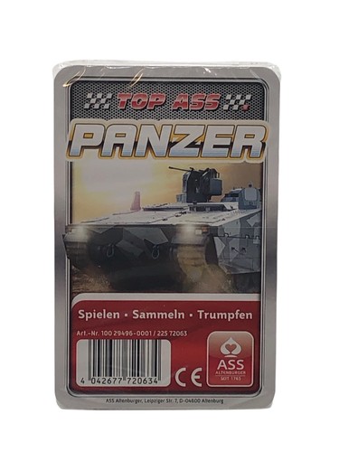 Kartenspiel top ass - kartenspiel,, panzer
