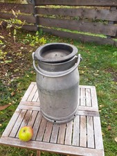 Milchkanne alt Aluminium