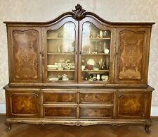 Chippendale Vitrinenschrank / Büffet / Anrichte mit Glastüren