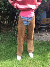 Wildleder Chaps, original aus Andalusien, ca. Größe 38, Beinlänge 83 cm
