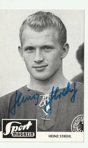 Heinz strehl autogrammkarte - strehl,