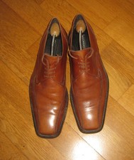 Leder Halbschuhe hellbraun Belmondo Gr. 42, sehr gepflegt