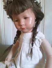 alte Käthe Kruse Puppe, ca. 50/60er Jahre, mit Strahleniris, gut erhalten