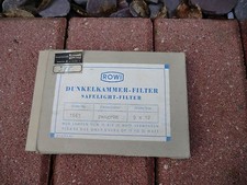 Rowi Dunkelkammer Filter Safelicht Filter 9x12  2 St