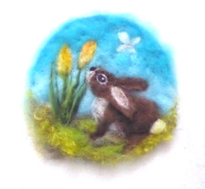 ♥WOLLBILD KROKUS HASE