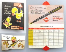 Altes Falt-Stundenplan/