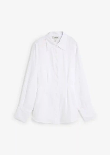 Taillierte bluse aus reinem - taillierte,