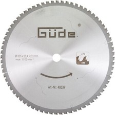 GÜDE Metallkreissägeblatt HM