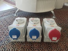 3x Mennekes Steckdose 5696A, 5108A, PDU 601 mit Verriegelung