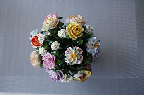 Porzellan blumenstrauß in - ,
