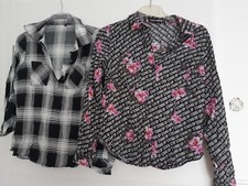 Hemd Bluse Schwarz Damen XS Tally Weijl 2 Stk. wie NEU