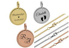 Silber Anhänger 925 Rund +