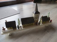 altes Weihnachtsdorf aus Holz