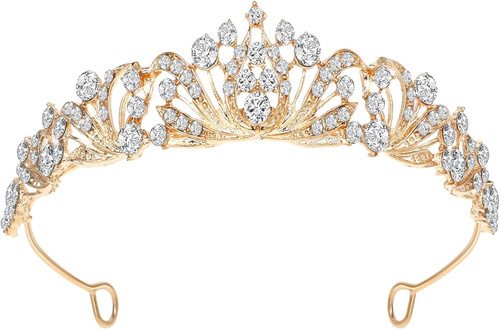 Diadem hochzeit krone kristall - diadem,